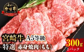 【新鮮チルド】宮崎牛特選 赤身焼肉 合計300g（1パック）