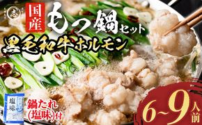 国産黒毛和牛ホルモン もつ鍋セット(6～9人前)  a4-100
