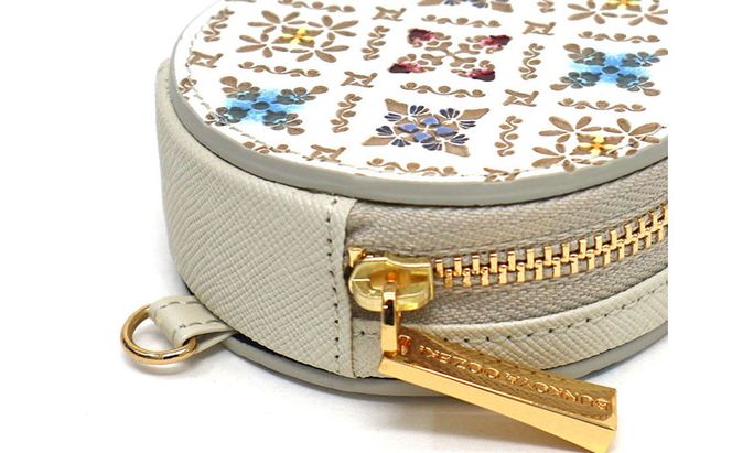 【文庫屋大関】マカロンポーチ レース【皮革工芸品】 ポーチ ミニポーチ 小物入れ アクセサリー入れ イヤホン入れ 収納 保管ケース 手のひらサイズ  本革 革 皮革 工芸品 工芸 雑貨 ギフト プレゼント 日本製 東京