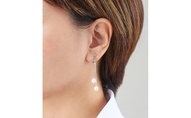 102510-1 揺れてエレガント「淡水パールソフトフィットイヤリング」 272183_AF146