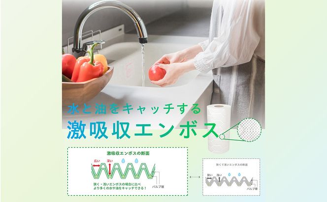 ネピア激吸収キッチンタオル4ロール100カット×12パック