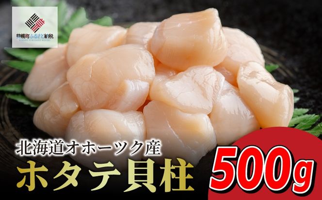 北海道オホーツク産 ホタテ貝柱 500g×1パック【配送不可地域：離島】 BHRI016