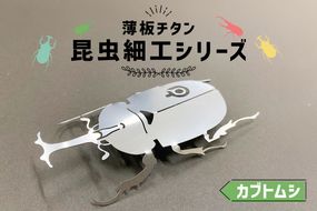 薄板チタン昆虫細工シリーズ（カブトムシ）　【0067-011】