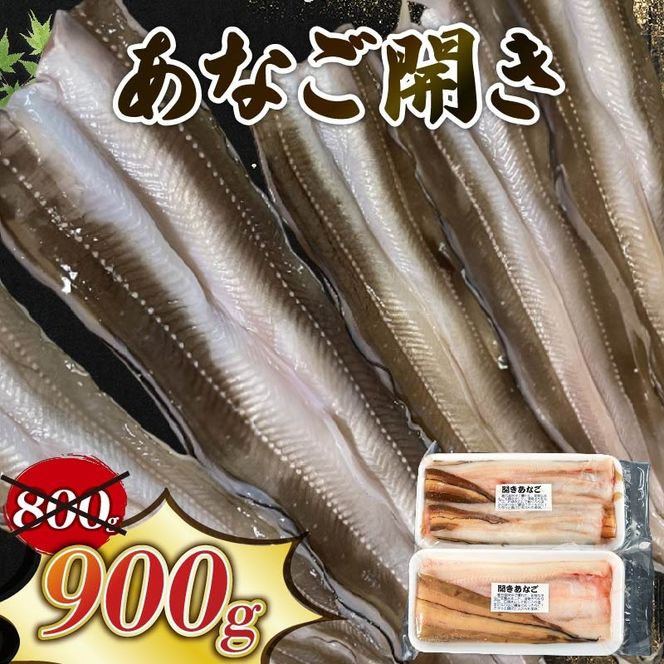 あなご開き 2～3パック(計900g) あなご 蒲焼 お吸い物 天ぷら 煮穴子 和食 海産物 味噌汁 ごはん 夕飯 おかず 大船渡 三陸 岩手県 国産 [shitabo012_1]