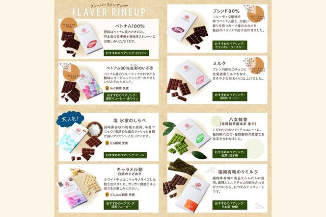 【E-089】カカオ研究所のチョコレートセット(13枚)