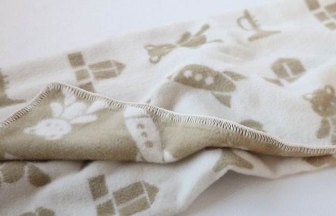 G2024 【オーガニックコットン100%】泉州南部織/あったか起毛ベビーブランケット＜スピード発送＞