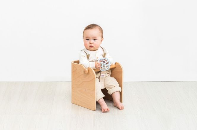 HOPPL（ホップル）【アウトレット品】　コロコロベビーチェア（グリーン）