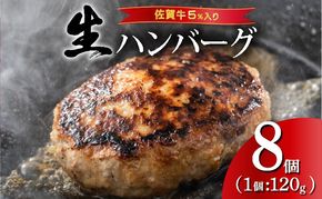 《数量限定》佐賀牛ハンバーグ 【120g×8個】 