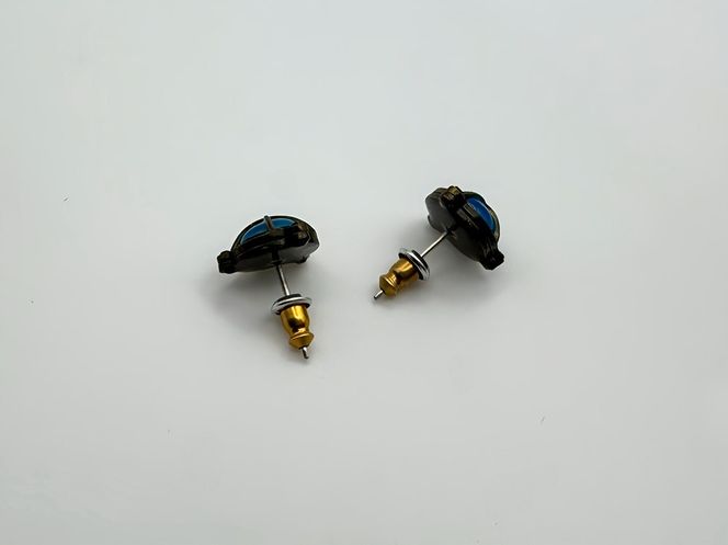 【選べるカラー】 Steampunk スチームパンク 船舶ライト ピアス　両耳用 ペア ピアス 蓄光 アクセサリー 山梨 富士吉田