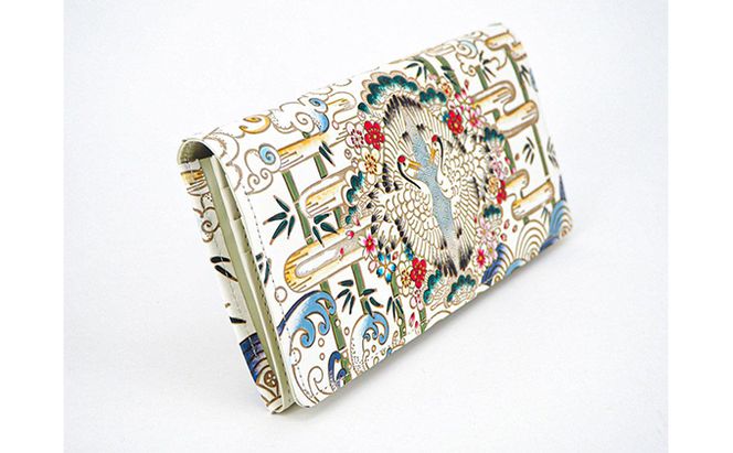 長財布 スッキリ大人の財布 束入れ むかい鶴 文庫屋大関 お札を折らない 財布 レディース レザー 本革 革 文庫革 薄い スリム 軽量 スリム財布 レディース財布 お財布 札入れ 札束入れ 日本製 和風 東京 墨田区