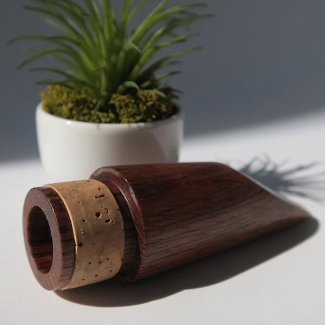 木製マウスピース（クラリネット ベーム式） ローズウッド ［195S06］ 木製マウスピース クラリネット ベーム式 木製 木材 マウスピース 音の輪郭 ハッキリ 鳴性が高い 表面が美しい 強度が高い 温か味 サウンド クラシック JAZZ 製品保証 愛知県 小牧市 送料無料