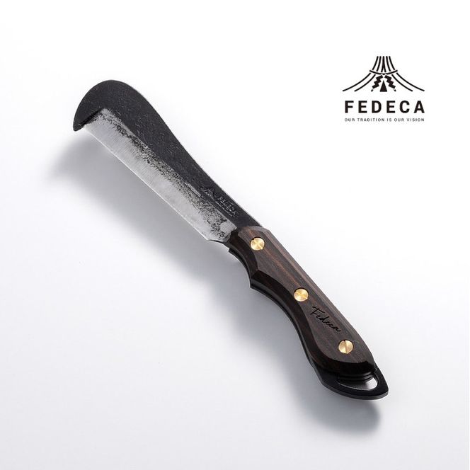 【FEDECA】鍛造バトニング鉈 プレーン黒檀 001228