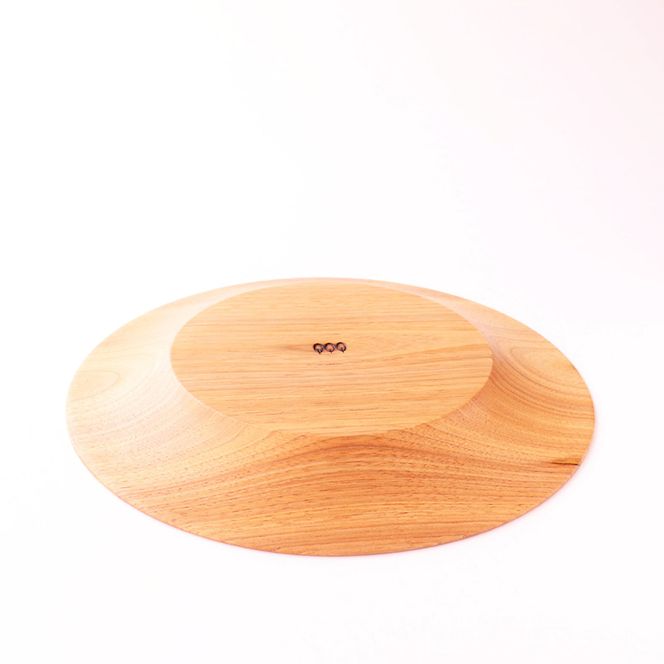 十勝の木のうつわ［天然木製］ リムプレート 24.5cm【 工芸品 食器 北海道 十勝 幕別 】