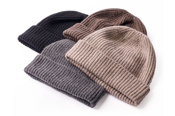 カシミヤニットキャップ（グレー）秋田県 男鹿市 ニット帽|23_pln-010101c