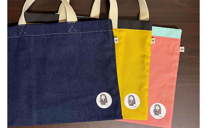 StudioAr-ch×kirei×namioto×e-monコラボ入園入学グッズ5点セット（全3色）[ バッグ シューズバッグ 巾着 ] ファッション カバン 