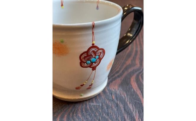 九谷珈琲と水引きマグカップ（虚空蔵窯） 飲料 ドリップ 食器 オリジナル ブレンド 人気 シリーズ 美味しい ギフト 
