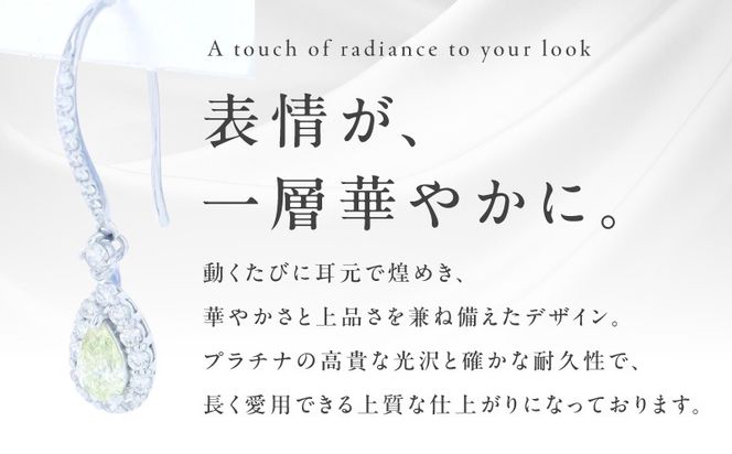 J067 ARC-EN-CIEL PTダイヤピアス(計0.77ct)【鑑別書付き ジュエリー プレゼント ギフト ファッション アクセサリー 贈り物 贈答 お祝い 記念日】