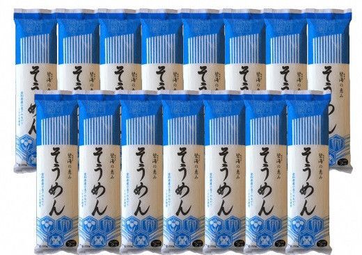 【乾麺】碧海の恵み そうめん 愛知県産 徳用セット3.75kg(250g×15袋) H008-277