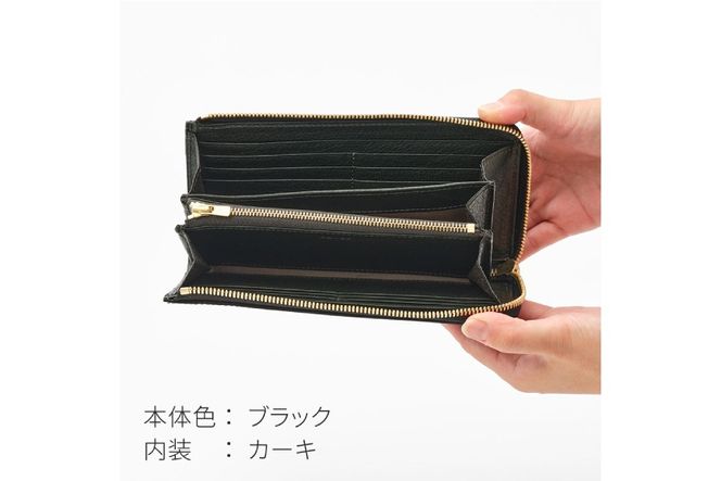 SOMES 長財布 LF束入れ (ブラック) WF-22 [ソメスサドル 北海道 砂川市 12260675-a] ソメス 財布 ウォレット さいふ サイフ メンズ レディース 本革 革 革製品 革財布 レザー ファスナー 黒