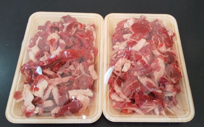 〈訳あり〉 牛そずり肉 牛肉 切り落とし 1.0kg(250g×4) 岡山県産 国産牛 黒 ギフト お歳暮 お中元 プレゼント 【ymmt002-01】