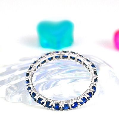 サファイア フルエタニティ リング K10WG/K10YG/K10PG (12518) 指輪 リング フルエタニティ リング サファイア K10 ホワイトゴールド イエローゴールド ピンクゴールド ジュエリー アクセサリー 山梨県 甲斐市 BR-82