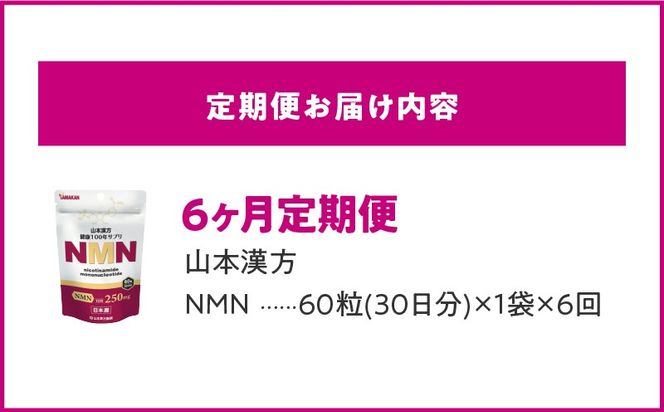 ＜6ヶ月連続＞NMN［027Y28-T］　山本漢方　定期便