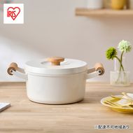 鍋 両手鍋 20cm LUO-P20 アイリスオーヤマ なべ 無加水鍋 両手無加水鍋 ホワイト ih ふた 蓋付き IH対応 ガス火対応 北欧 おしゃれ かわいい シンプル LUONTO ルオント ギフト キッチン雑貨 