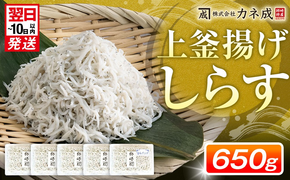 釜揚げ しらす プレミアム 650g (130g × 5パック) 小分け 減塩 無添加 無着色 冷凍 愛知県 南知多町 ご飯 ごはん 丼 料理 シラス 国産 カネ成 人気 おすすめ シラス しらす しらすごはん shirasu sirasu SIRASU 人気シラス