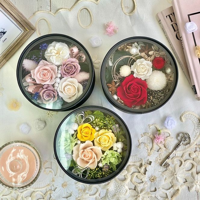 プリザーブドフラワー　美織（みおり）　春日部市　シュガーパイン(AJ243)