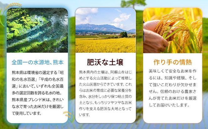 【隔月6回定期便】熊本県産 ブレンド米 くましずく 選べる 精米方法 白米 無洗米 5kg 10kg 15kg 20kg《お申込み翌月から出荷》こめ ふるさとのうぜい コメ お米 おこめ---oz_ksztei_69000_5kg_h_ev2mo6---