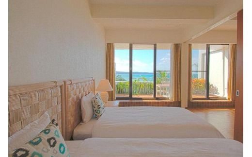 旅行 クラブプレミア オーシャンフロント ペア宿泊券 3泊【朝・昼・夕付】 ｜ ムーンビーチ｜ホテル 宿泊利用券 宿泊 チケット ふるさと 人気 おすすめ 恩納村 沖縄
