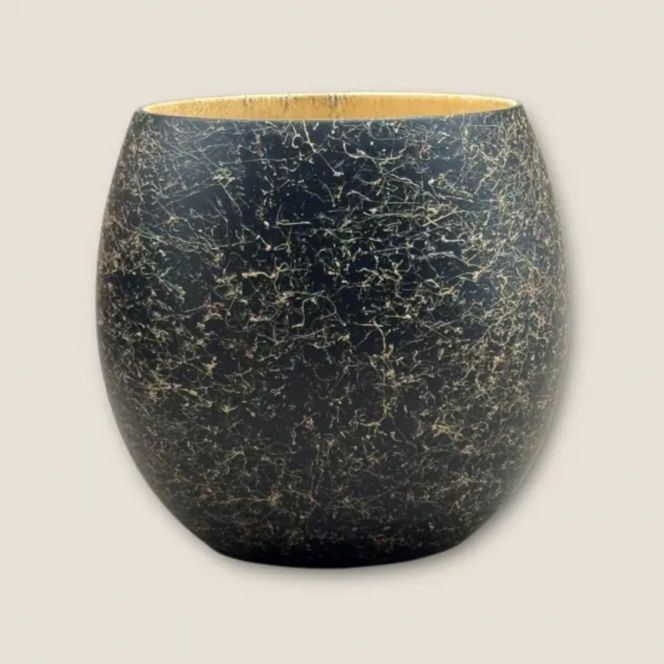 木製 エッグカップ 乱糸マット仕上げ 漆黒［NF119］ 303446_CU90053VC01