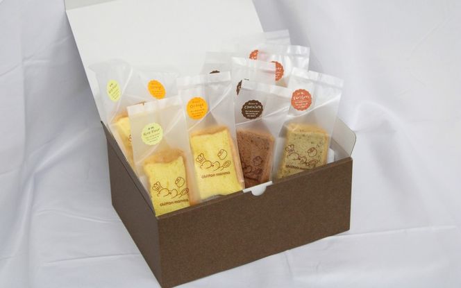 伊賀米コシヒカリ米粉シフォンケーキとシフォンケーキ 11個アソート詰合せ（おまかせ） mnma0001