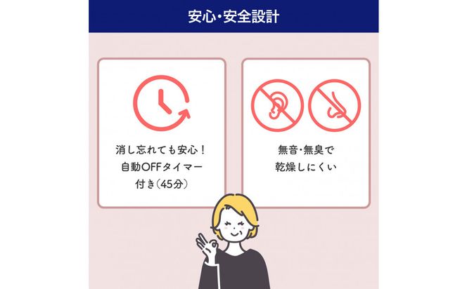 折りたたみ式椅子用ヒーター　グレー　UHM-KDR02GY 272183_AZ190