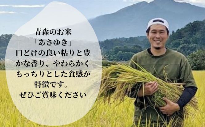 令和7年産 あさゆき 無洗米 10kg(5kg×2) [H.GREENWORK] 青森県 鯵ヶ沢産 / お米 希少米 もっちり とがずに炊ける 時短 津軽