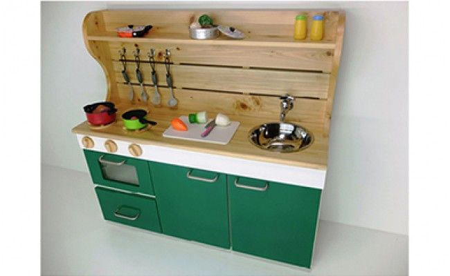 N6004_ままごとキッチンｗ870 緑