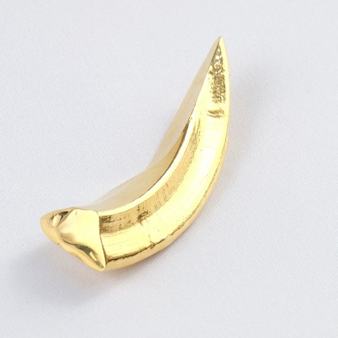 猪の牙のフィギュア(大)　置物　オブジェ　インテリア　24金　K24