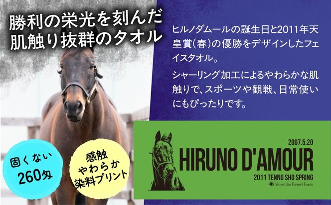 【ヒルノダムール】シャーリングフェイスタオル BRTV302