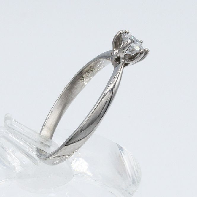 Dカラー ダイヤモンド リング 0.3ct Ag900[Pt100] （111118r） (BR-99)