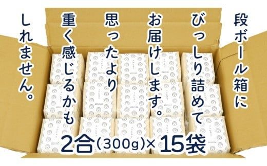 無洗米 コシヒカリ 真空 300g ( 2合 ) × 15袋 令和7年産 米 お米 コメ 茨城県 コシヒカリ こしひかり 新生活 応援 [EX001ci]
