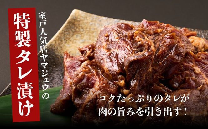 ヤマジュウの特製タレ漬け！牛ハラミ肉５００ｇ【６回定期便】_yj089