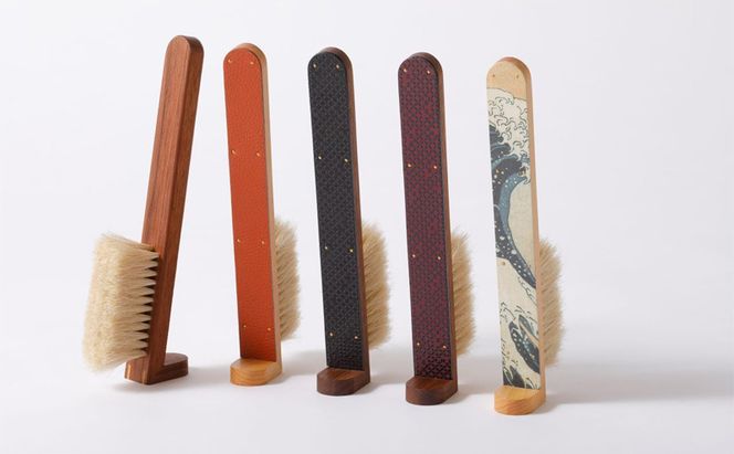 STAND BRUSH ／北斎 ブラシ 卓上ブラシ 洋服ブラシ 馬毛 工芸品 日本製 墨田区 東京
