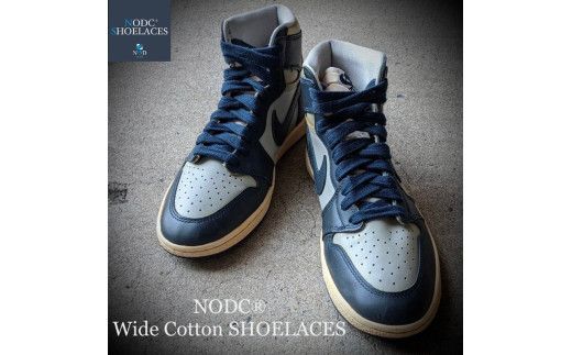 NODC Wide Cotton SHOELACES［173N22］NODC Wide Cotton SHOELACES 靴ひも 選べる カラー ブラック ホワイト グレー ネイビー サイズ