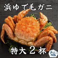 52-10 流氷明け浜ゆで毛ガニ　特大2杯