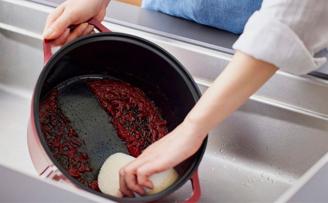 無加水鍋 COTOCO 24cm SMKSN-S24ビーツレッド アイリスオーヤマ 