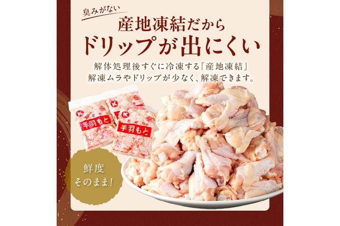 【ふるプレ限定品】手羽元6kg（2kg×3袋）　KT00019P