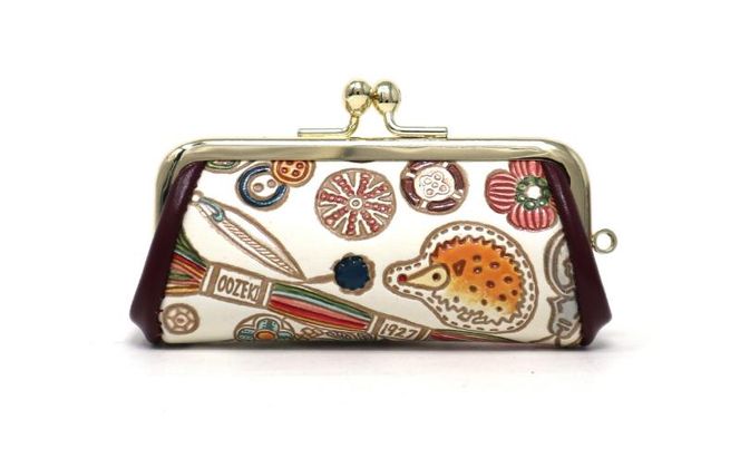 【文庫屋大関】印鑑ケース ソーイング【皮革工芸品】 革製品 工芸品 民芸品 牛革 小物入れ お祝い ギフト プレゼント 墨田区 東京都