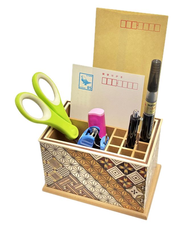 【寄木細工 レターラック 小】 142069_CW090