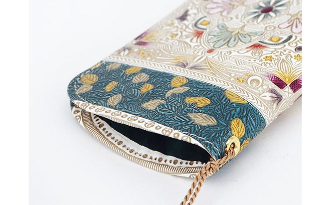 【文庫屋大関】メガネケース　黄金のタピ【皮革工芸品】 ファッション小物 民芸品 