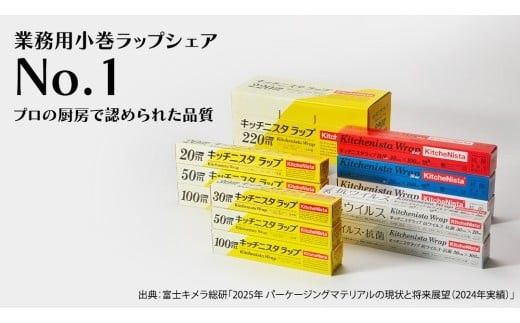 日本初の「抗ウイルス仕様ラップ」 SIAA登録製品 キッチニスタラップ 抗ウイルス・抗菌 22cm×30m 10本  ラップ 食品ラップ キッチン 台所用品 日用品 抗ウイルス 抗菌 キッチニスタ 消耗品 キッチン用品 [DO011ci]